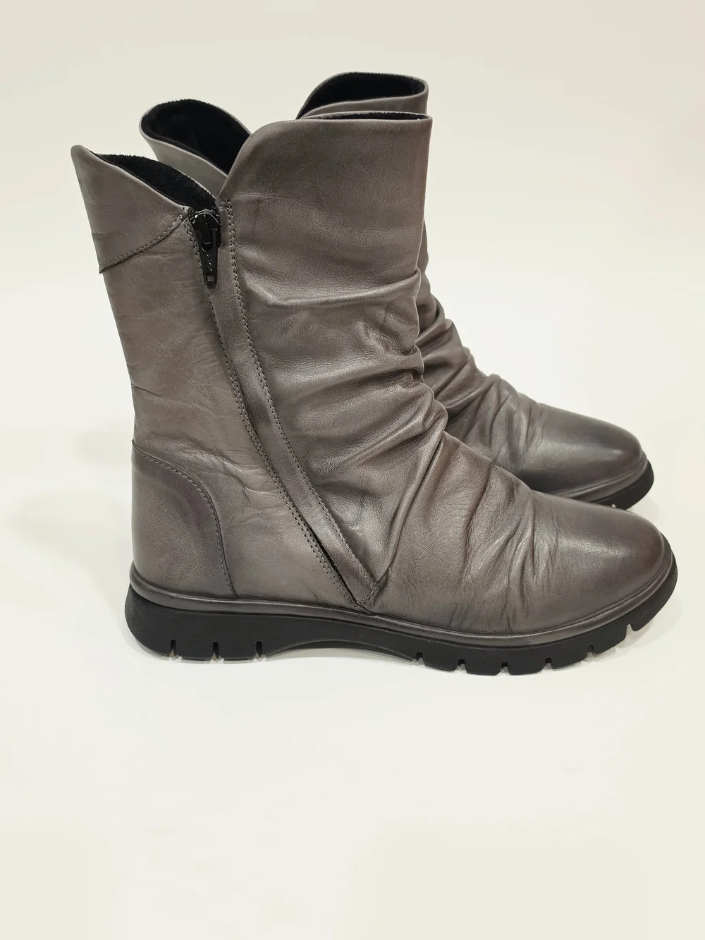 Miz Mooz Delena Boots Graphite Old Burnish Wide EU 38 / US 8